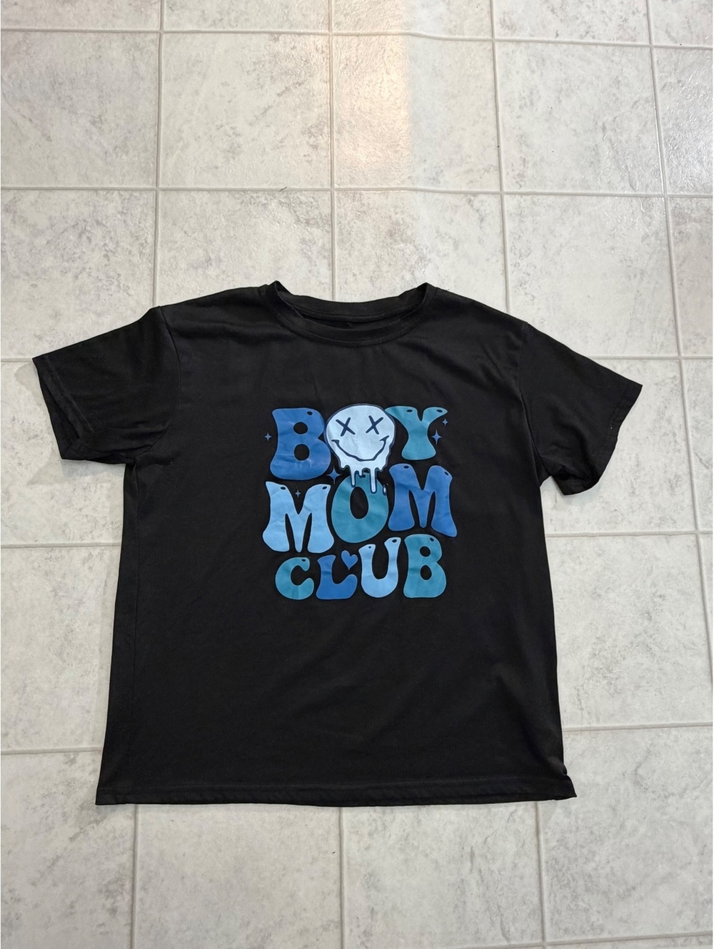 SHEIN Boy Mom Club black t-shirt